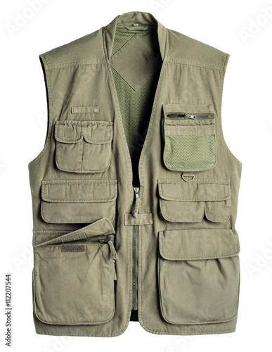 hunting vest isolated