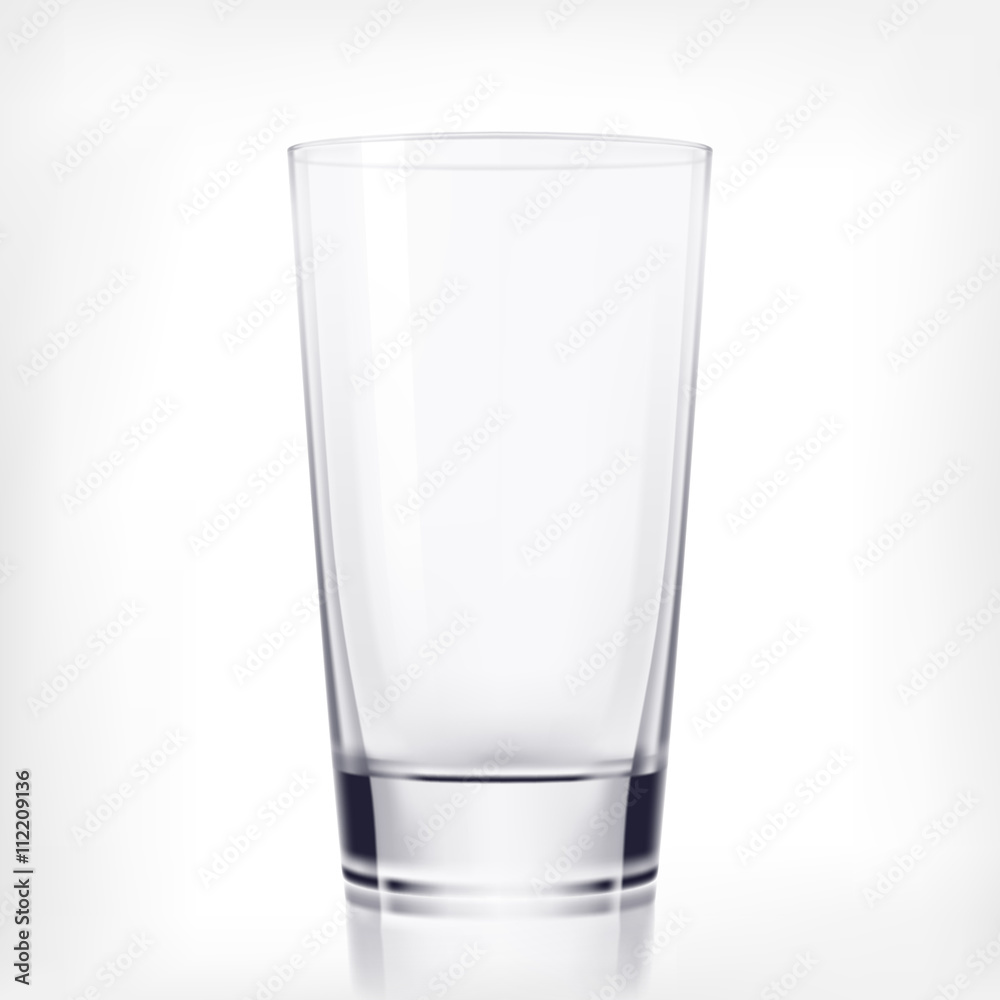 Empty drinking glass cup model Empty drinking glass cup model