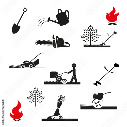 set Gardening icon