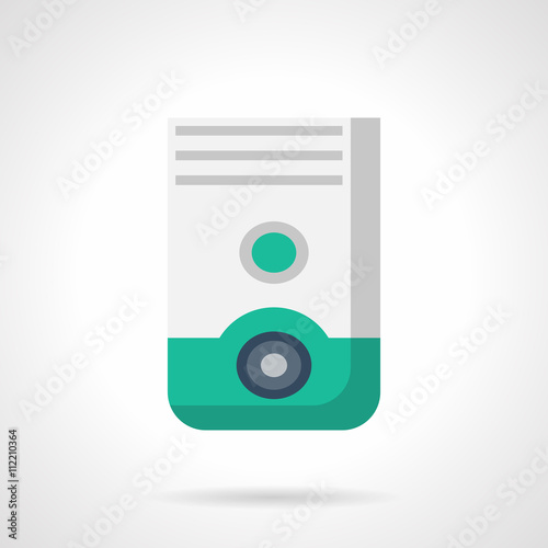 Household dehumidifier flat color vector icon