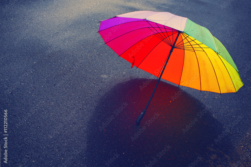 umbrella on a rainy day,Lomography