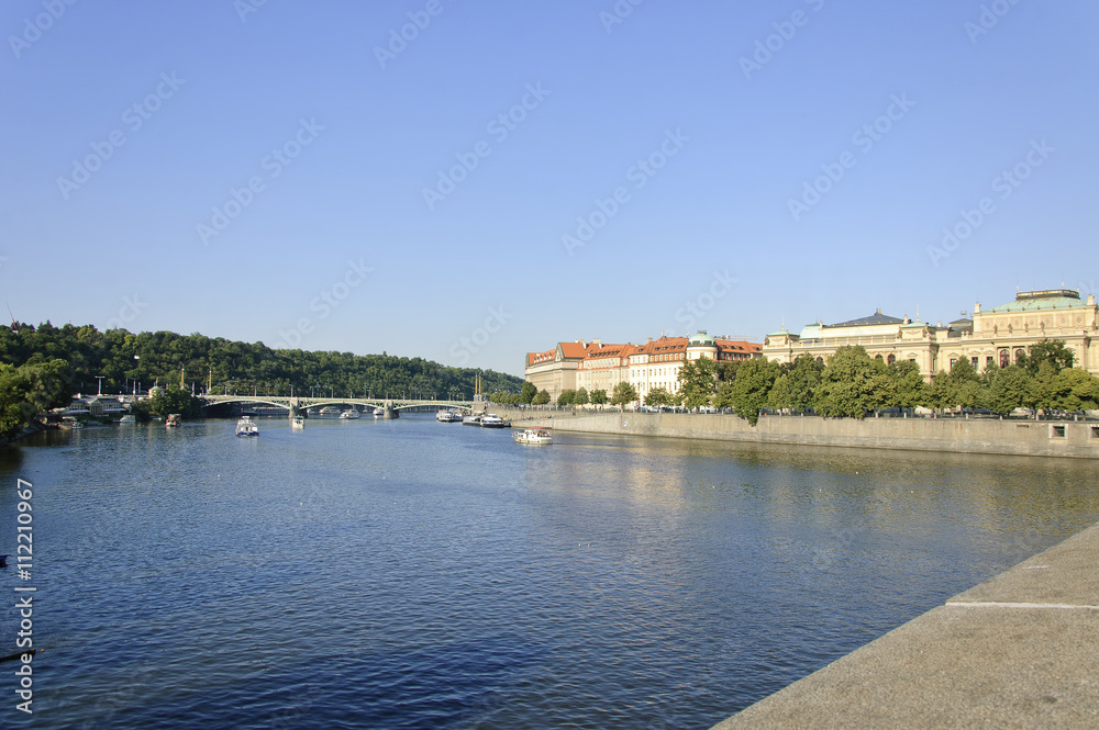 The Vltava River in Prague