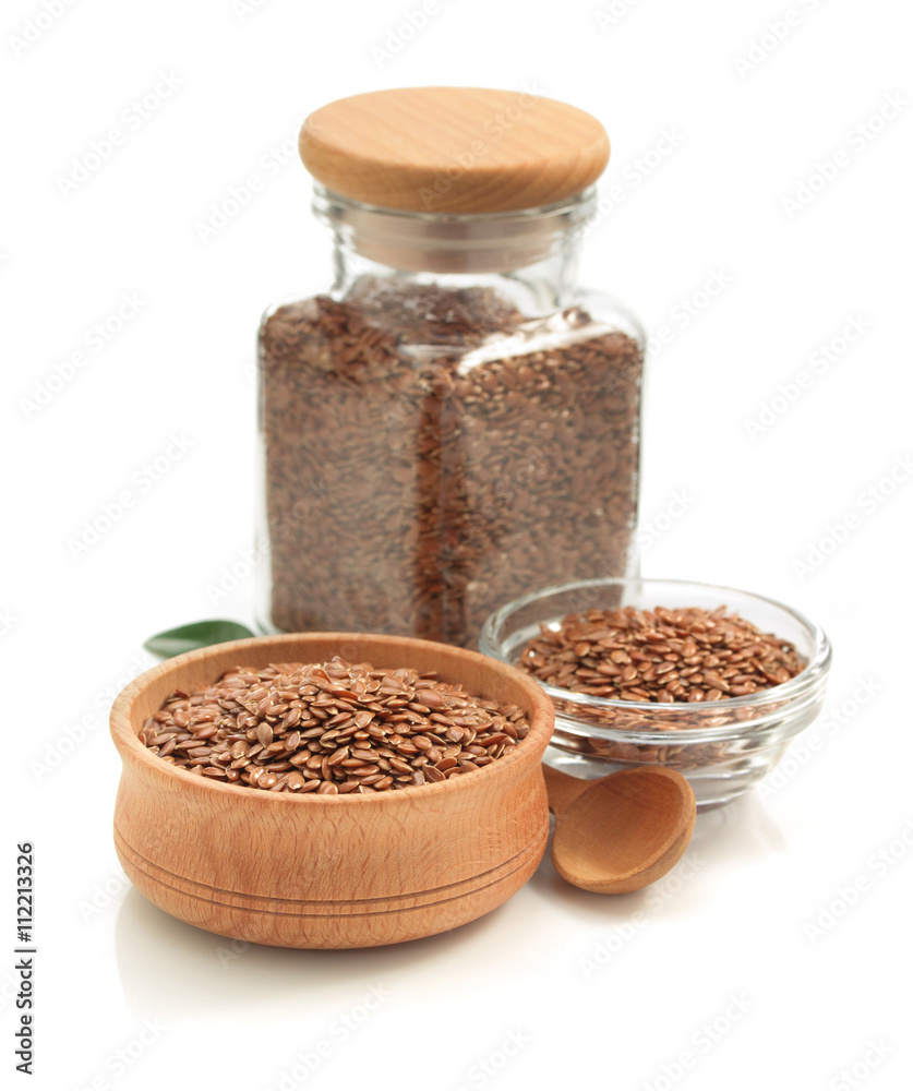 flax seeds isolated on white flax seeds isolated on white