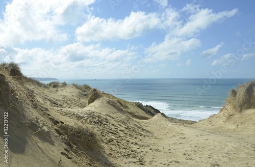 Perran sands beach view