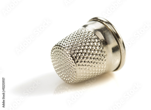 sewing thimble on white