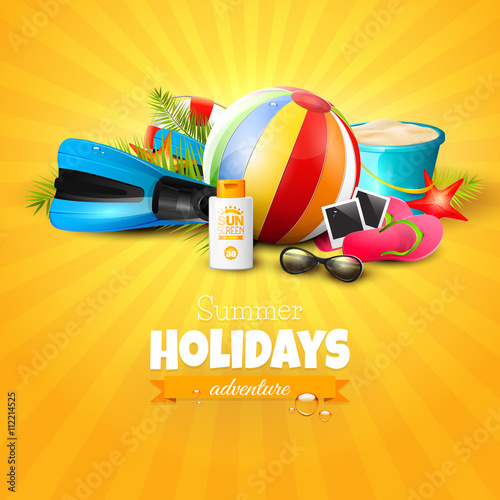 Summer holidays background