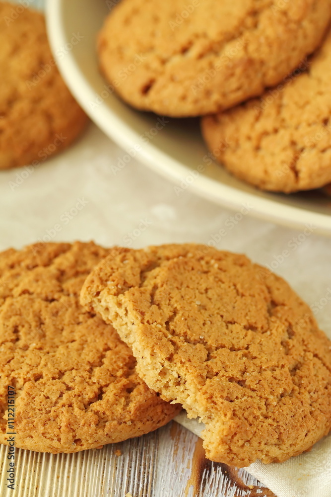 Oatmeal cookies on the table Oatmeal cookies on the table