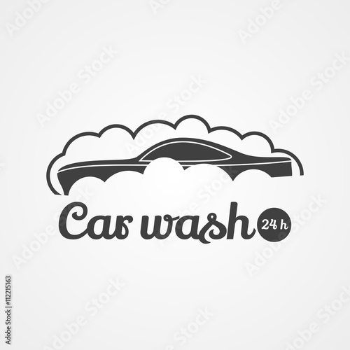 Car wash vector logotype