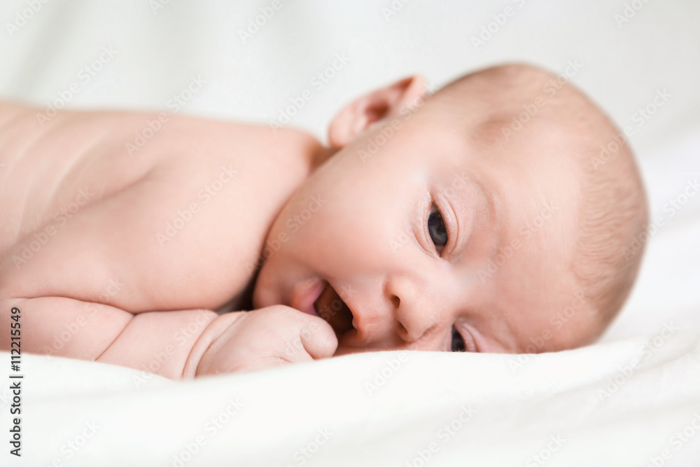 Portrait of a newborn girl Portrait of a newborn girl