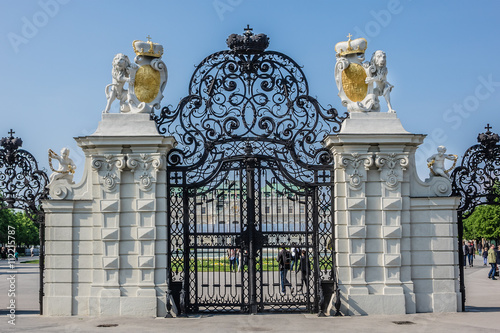 Belvedere Palace (1724), Gate. Vienna, Austria.