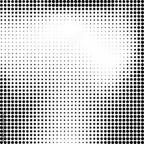 Halftone background.Halftone dots frame.Abstract vector illustration. Texture pattern for noise design.