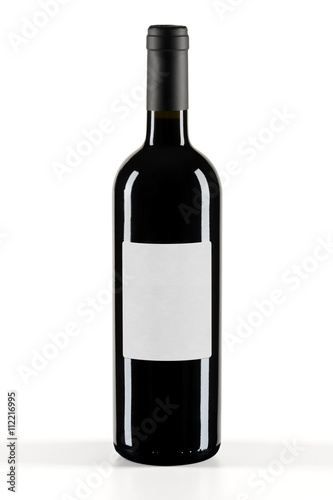 Still Life professionale, Modello di bottiglia di vino con etichetta bianca in differenti formati. Eccellente per post-produzioni digitali