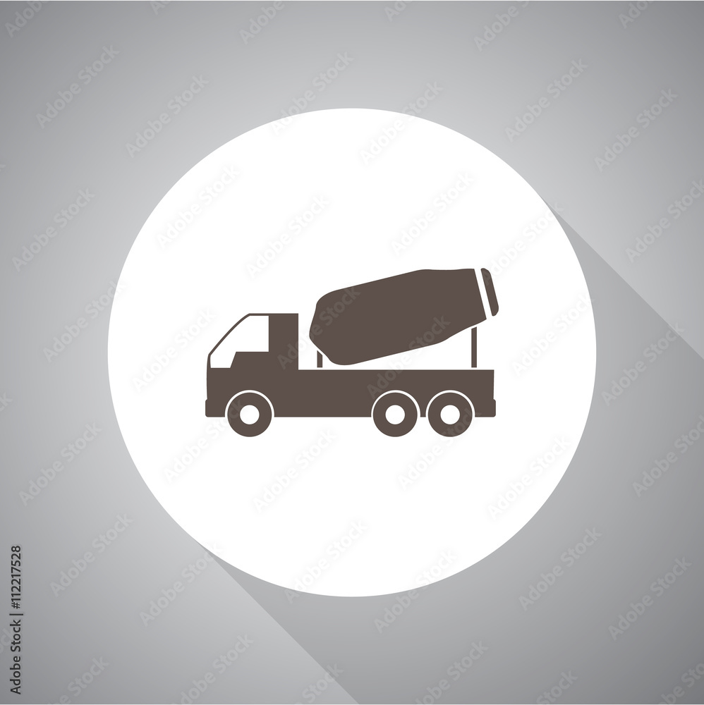 concrete mixer icon vector button logo symbol concept. concrete mixer icon vector button logo symbol concept.