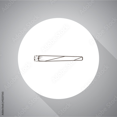 Vector icon marijuana and smoking drugs