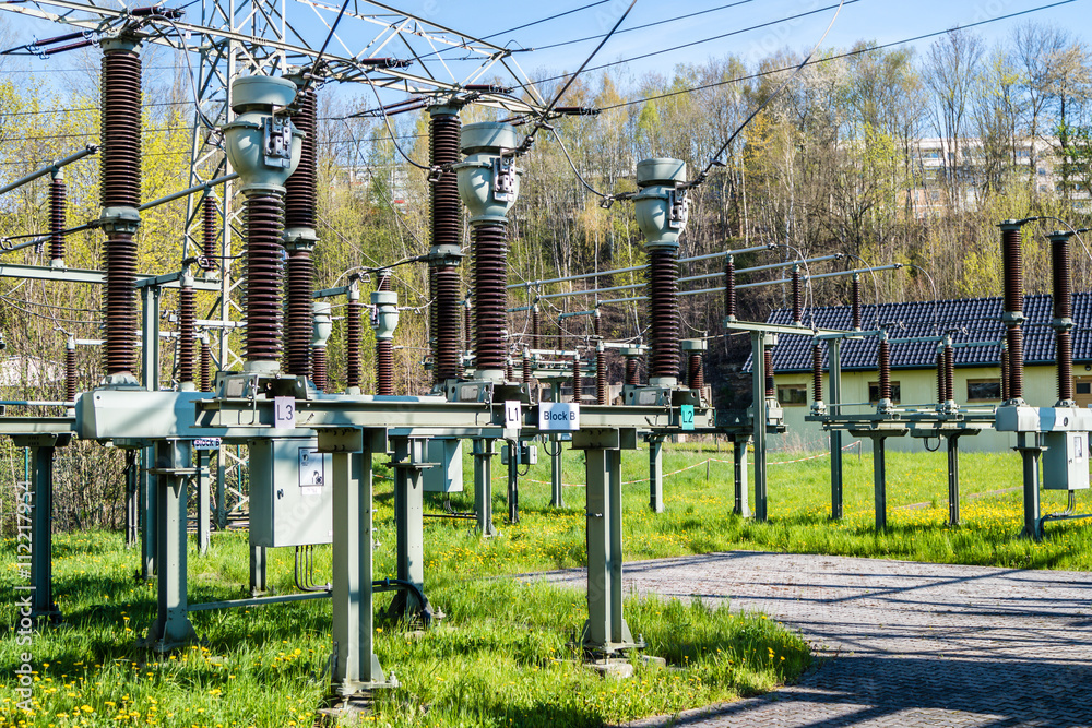 Fototapeta premium Transformatoren Spulen