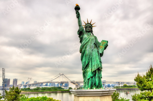 Statue of liberty in Odaiba Park  Tokyo
