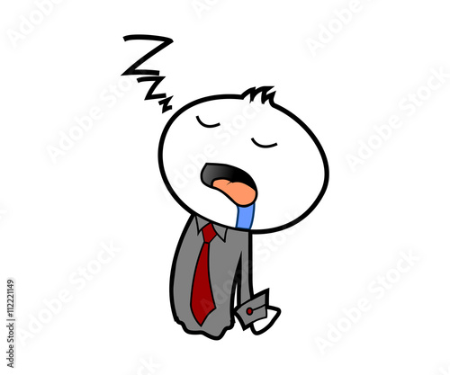 sleepy man