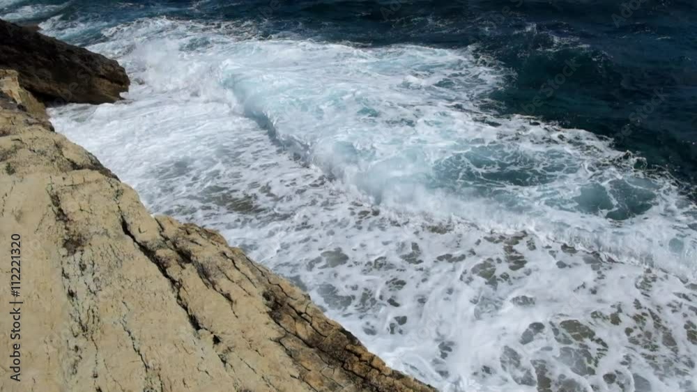 The excitement of the sea at Cape Greco on a clear Sunny day .Cyprus. The excitement of the sea at Cape Greco on a clear Sunny day .Cyprus.