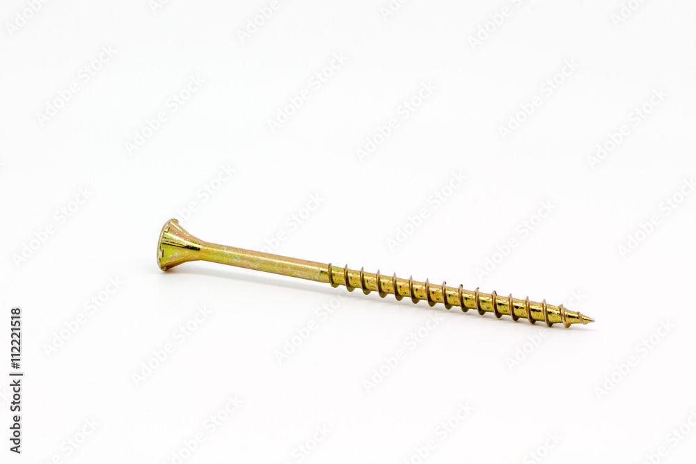 A gold screw A gold screw