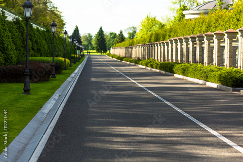 Wallpaper Mural Image of wide open prairie with paved highway stretching out as far as eye can see. Carefree driving on a bright sunny day. Torontodigital.ca