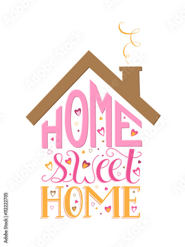 HOME SWEET HOME Vector Lettering