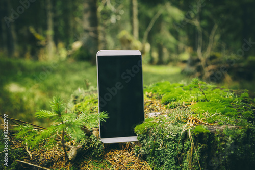 Smartphone in nature.