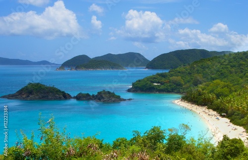 Trunk Bay St. John USVI famous for snorkel trail © Amy Laughinghouse