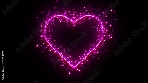 ハート　キラキラ　背景