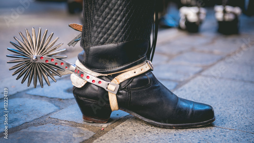 Foto Typical chilean huaso shoe with espuelas