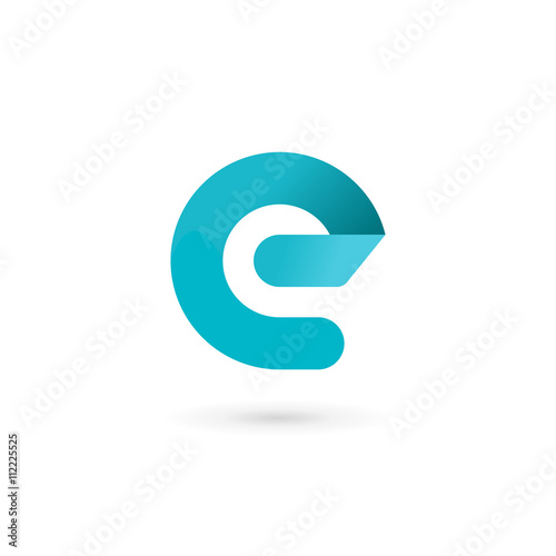 Letter E logo icon design template elements