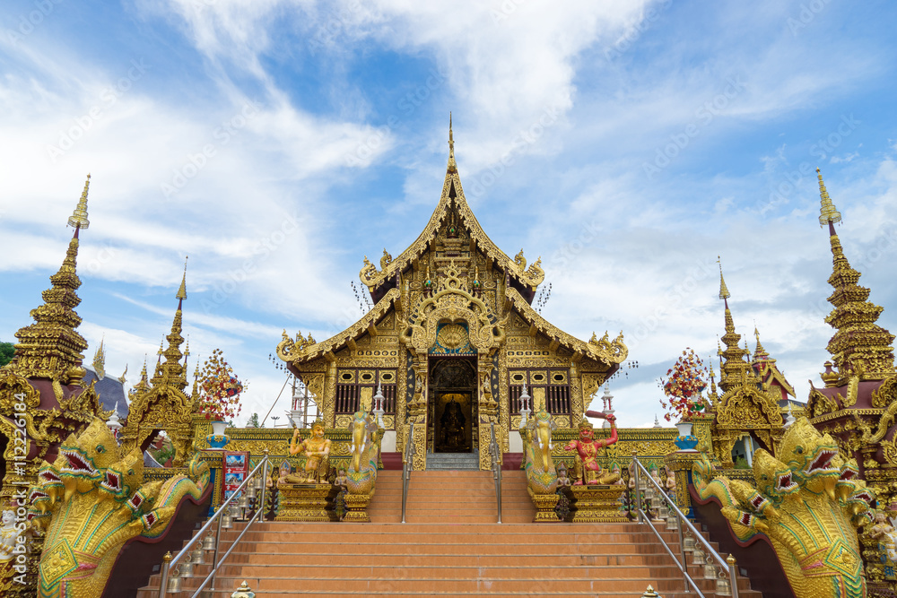 Sangkaew Potiyan Temple in Chiang Rai Province