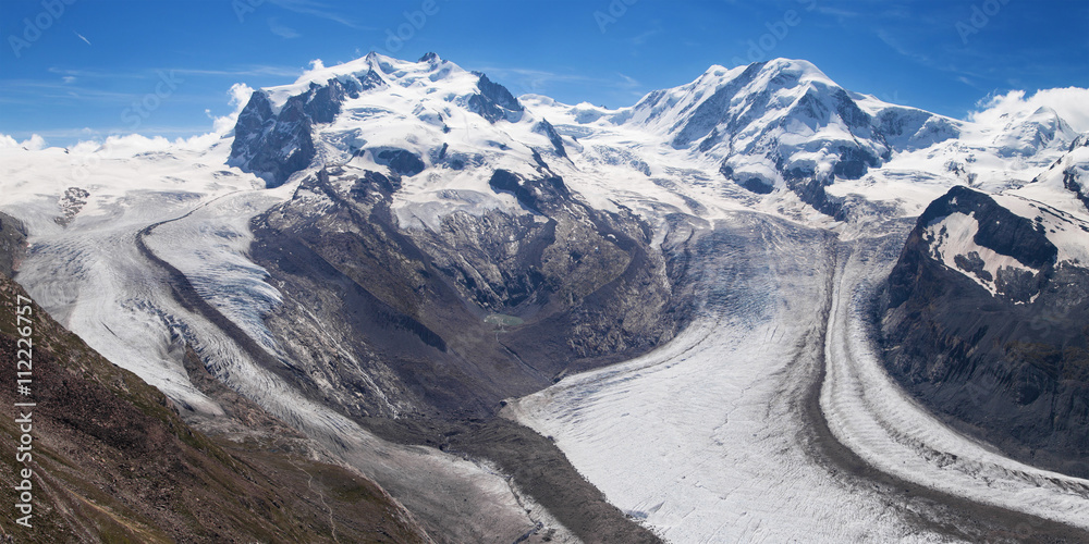 Gorner and Grenz Glaciers
