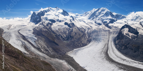 Obraz na płótnie Gorner and Grenz Glaciers w salonie