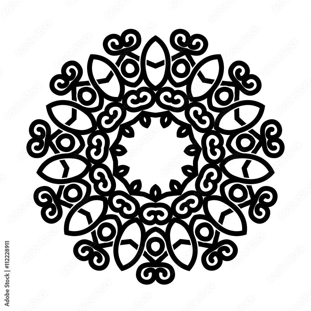 Vector circular ornament. Mandala design. Vector circular ornament. Mandala design.