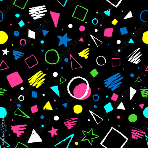 Geometric 1980s styled pattern