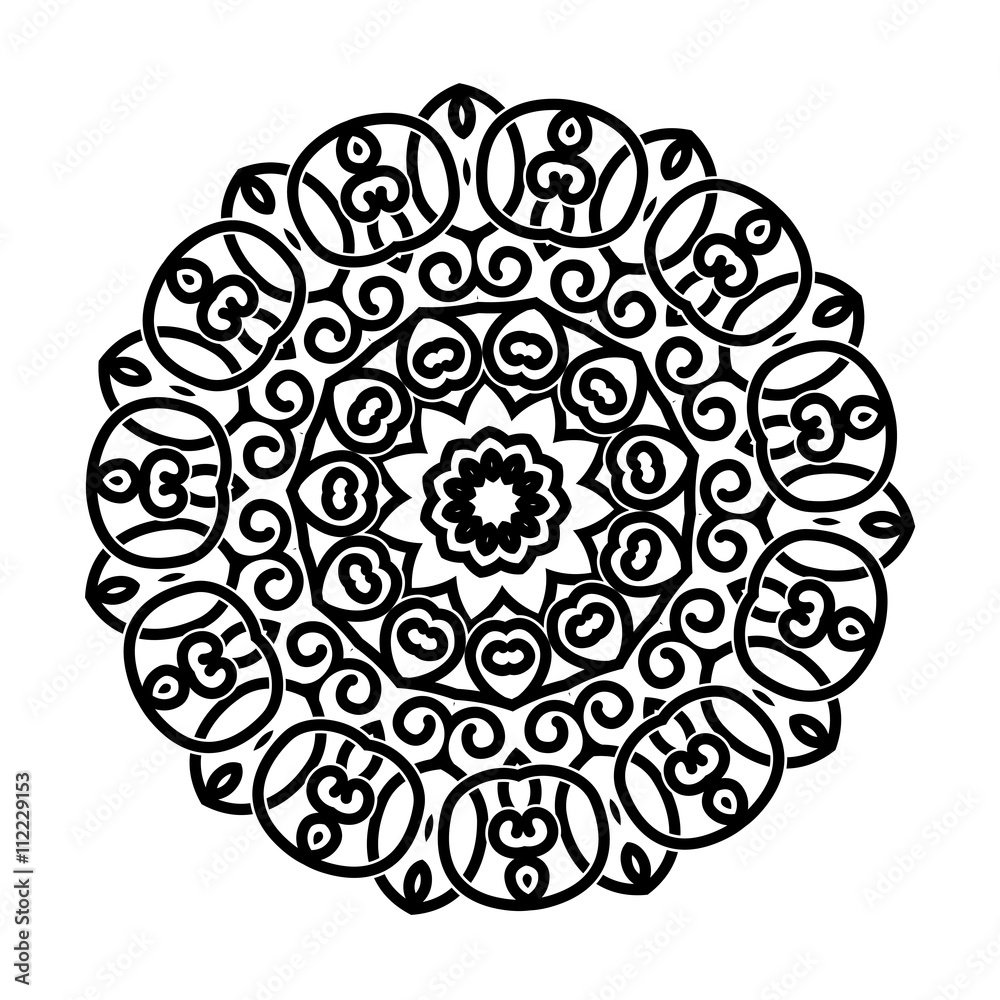 Vector circular ornament. Mandala design. Vector circular ornament. Mandala design.