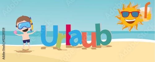 Urlaub Banner Vektor