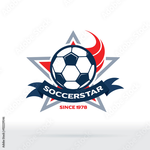 Soccer Star Badge, Football Club Icon