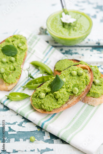 Green peas puree 