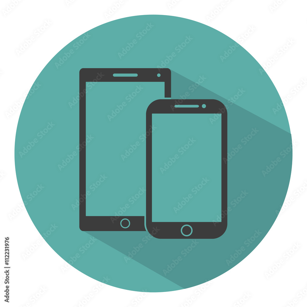 mobile phone outline icons template with shadow on a green background flat style,stylish vector illustration mobile phone outline icons template with shadow on a green background flat style,stylish vector illustration