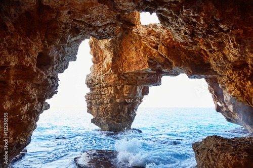 Cala del Moraig beach caves in Benitatxell