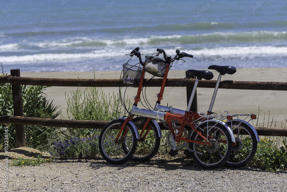 Fototapeta premium Bicicletas plegables.