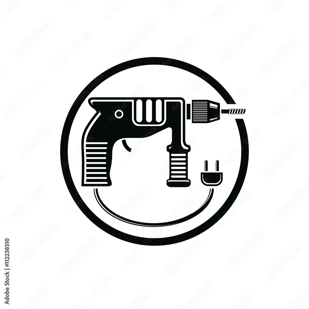 Professional instrument simple vector illustration, electric pow Professional instrument simple vector illustration, electric pow