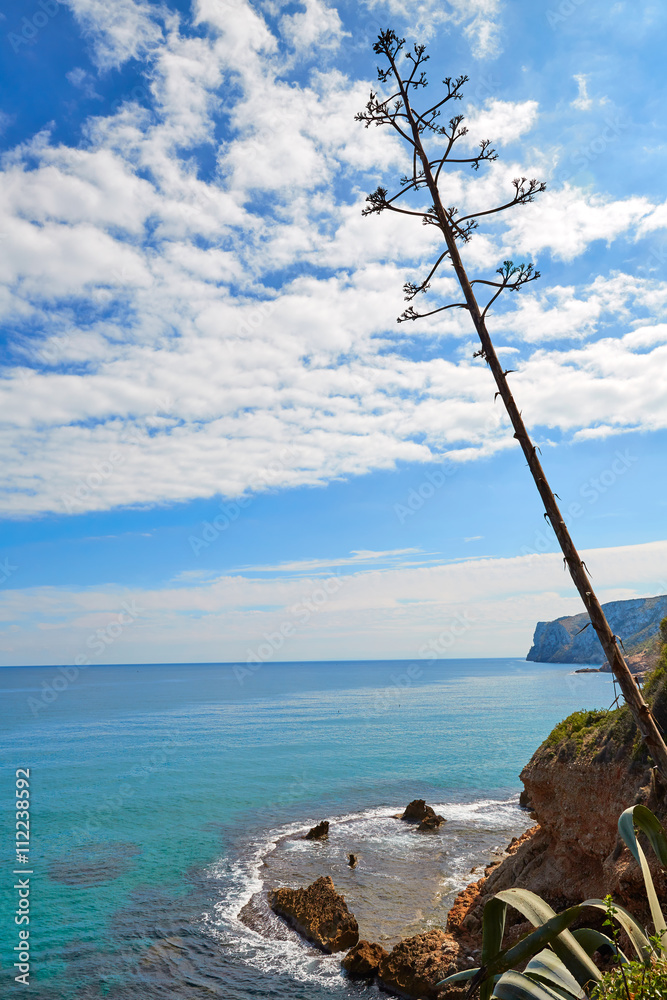 Denia Las rotas beach near Sant Antonio cape Denia Las rotas beach near Sant Antonio cape