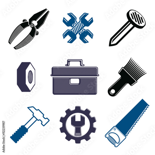 Work tools collection, vect...