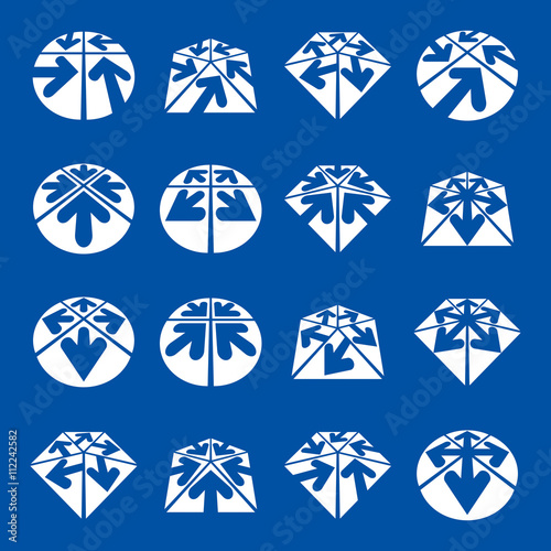 Abstract unusual vector ico...