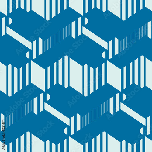 Graphic simple ornamental tile, vector repeated pattern made usi