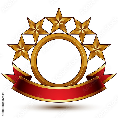 Majestic vector golden ring...