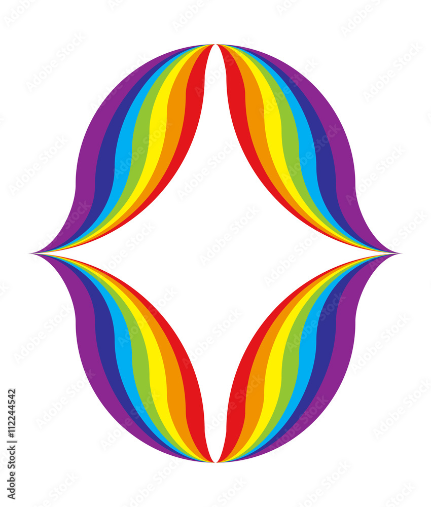 Rainbow background. Vector illustration