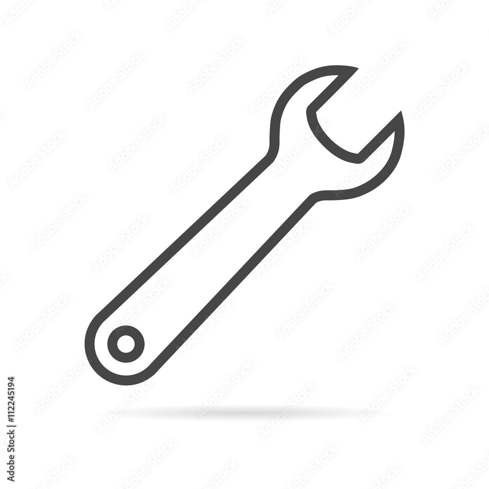 Wrench vector icon Wrench vector icon